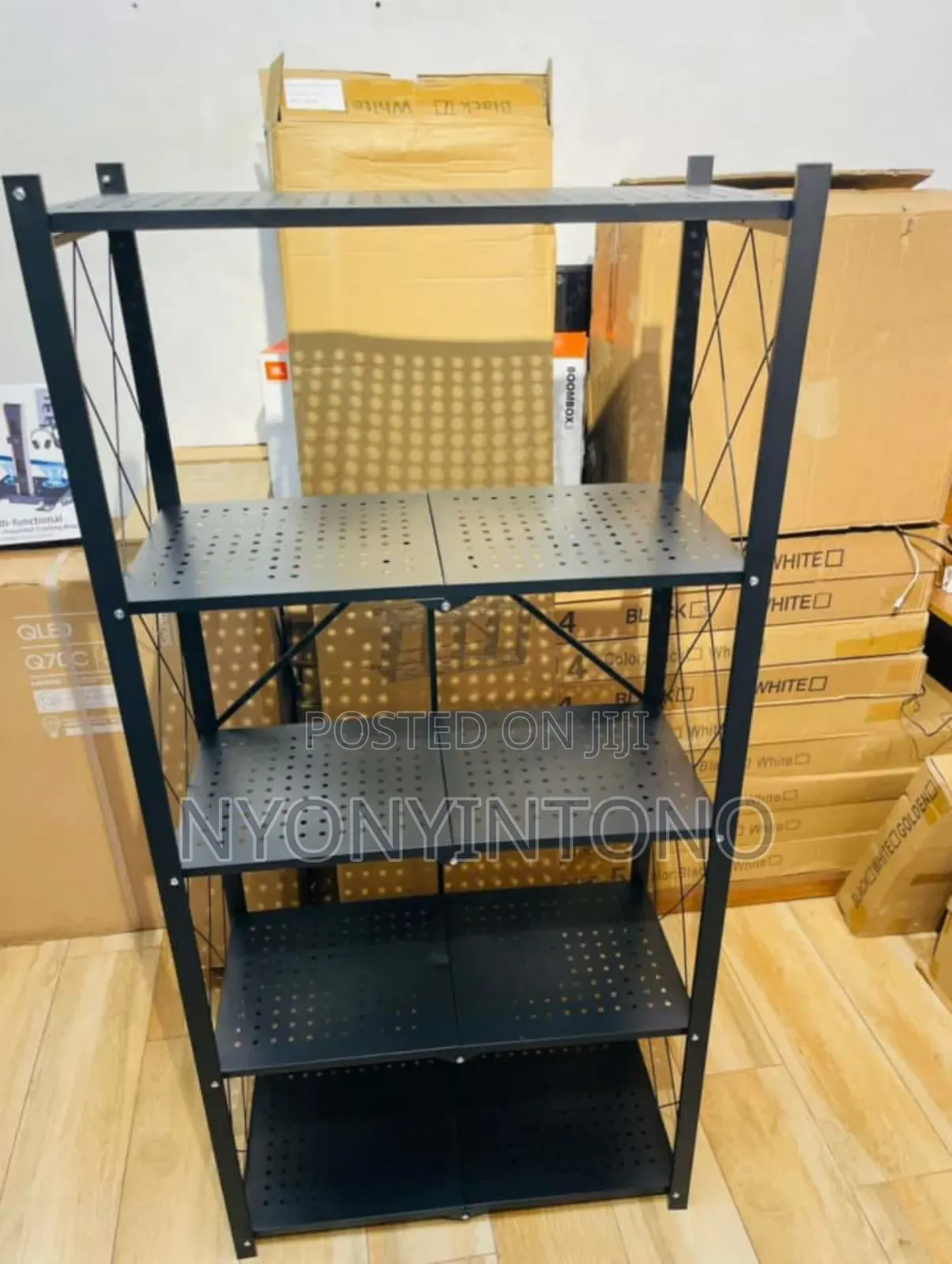 Very Strong Foldable Metallic 5 Layers Storage Unit
