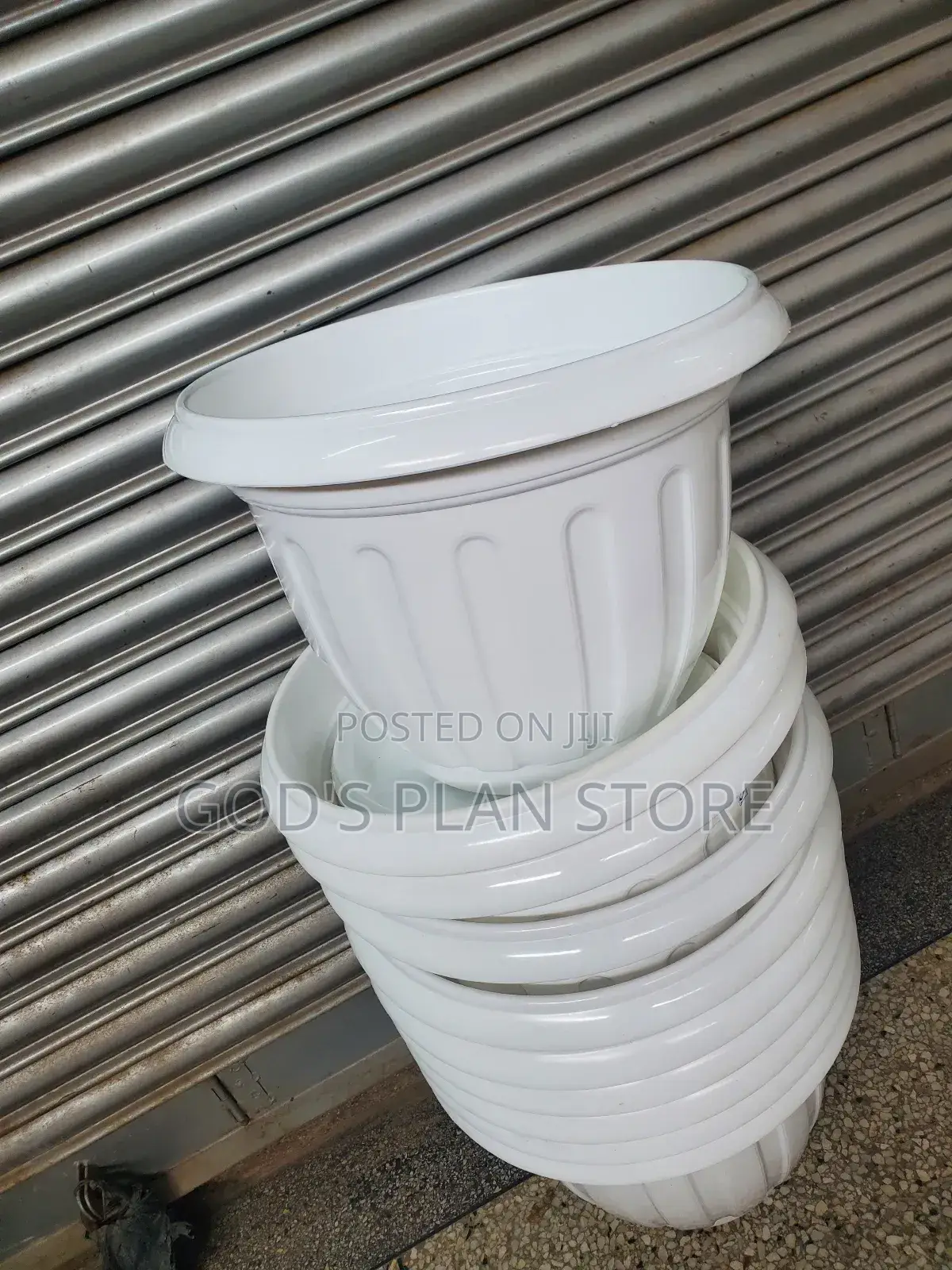 Plastic Flower Pots Flower Pots White