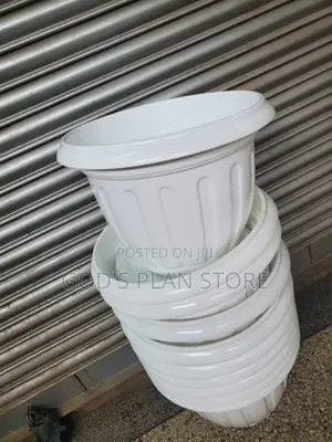 Plastic Flower Pots Flower Pots White