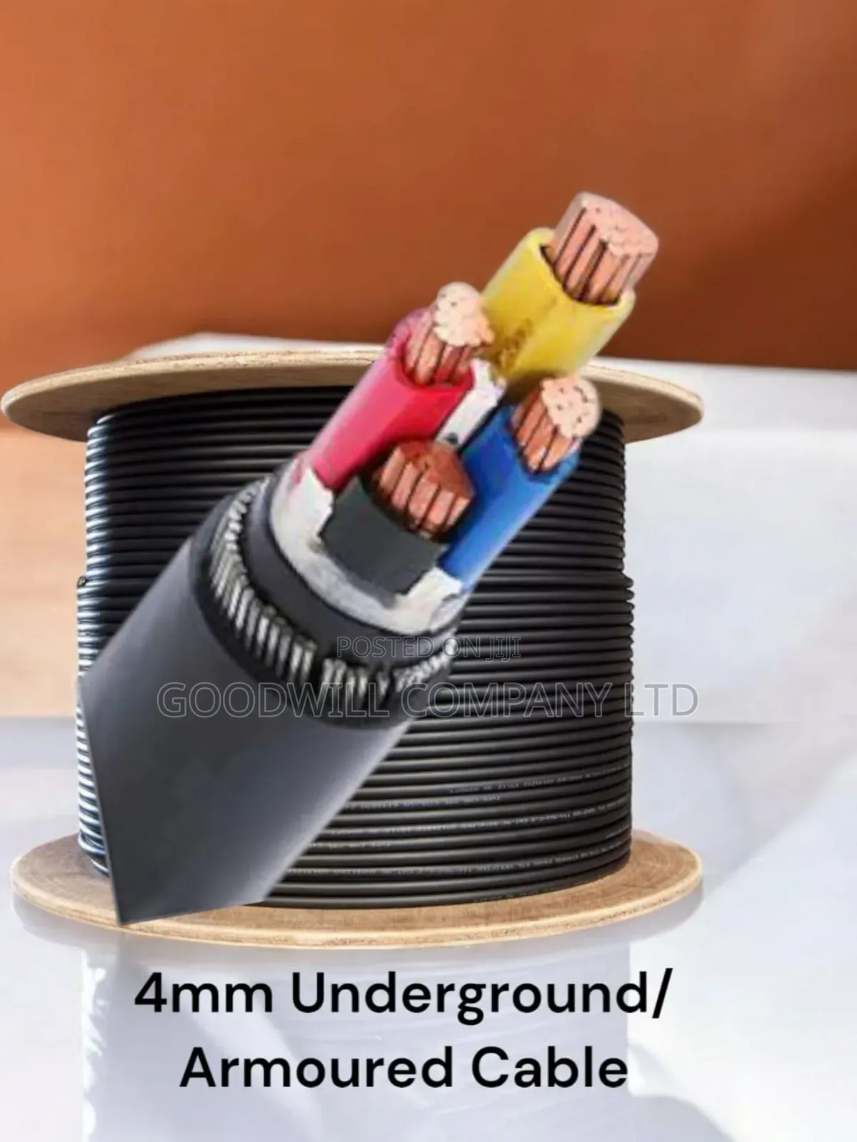 4mm 4core Armoured/Underground Cable for Electrical Wiring