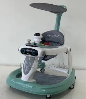 Adjustable /3-in-1 Activity Baby Push Walker, Green