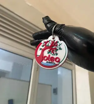 Engraved Background 2d Logo Key Holders
