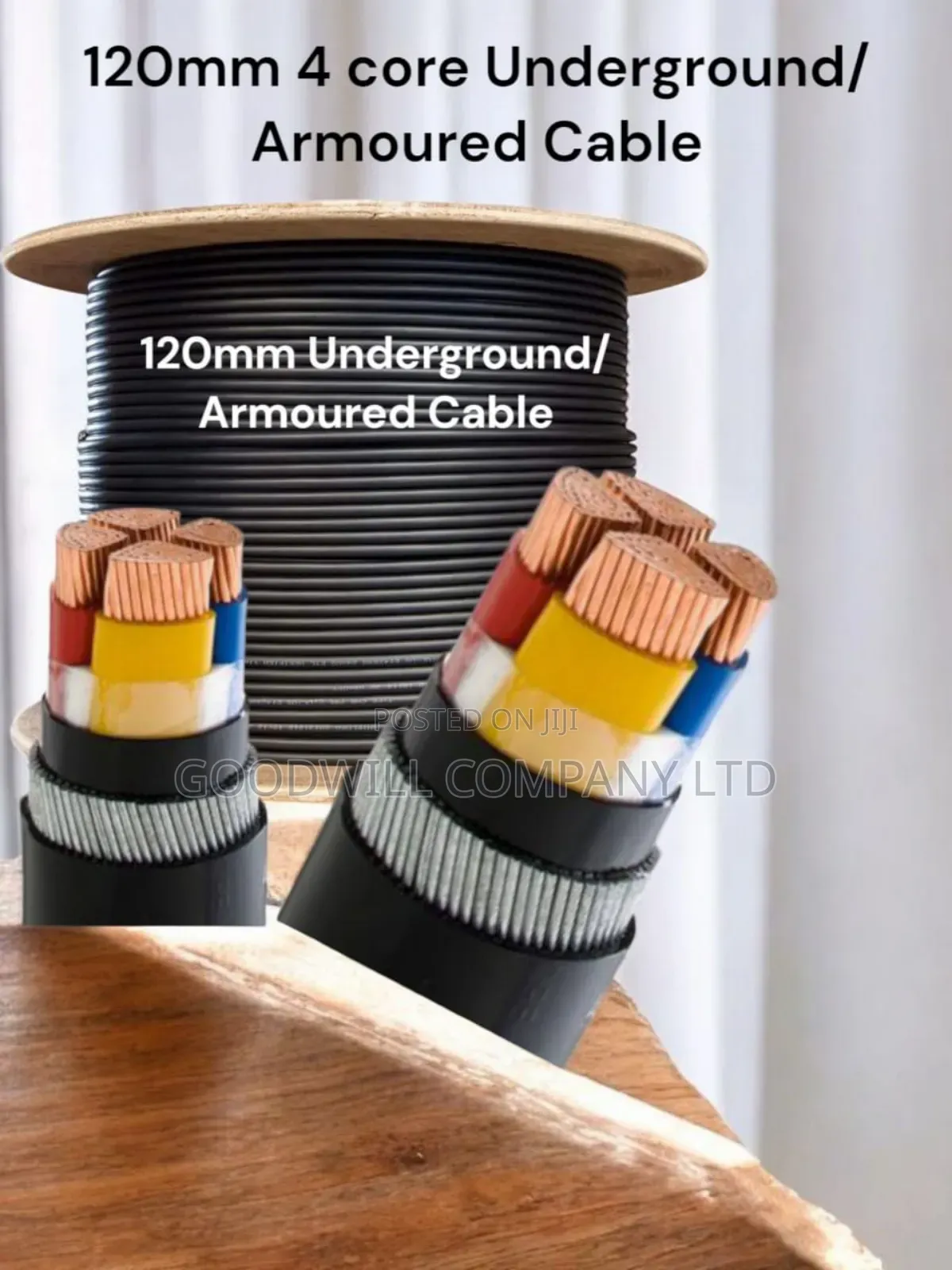 120mm 4core Armoured/Underground Cable for Electrical Wiring