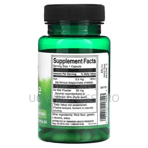 Swanson, Ox Bile, 90 Mg, 60 Capsules