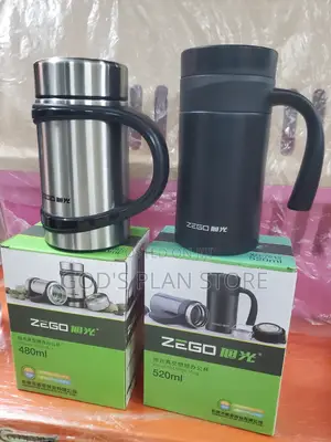 Black and Stainless Cups