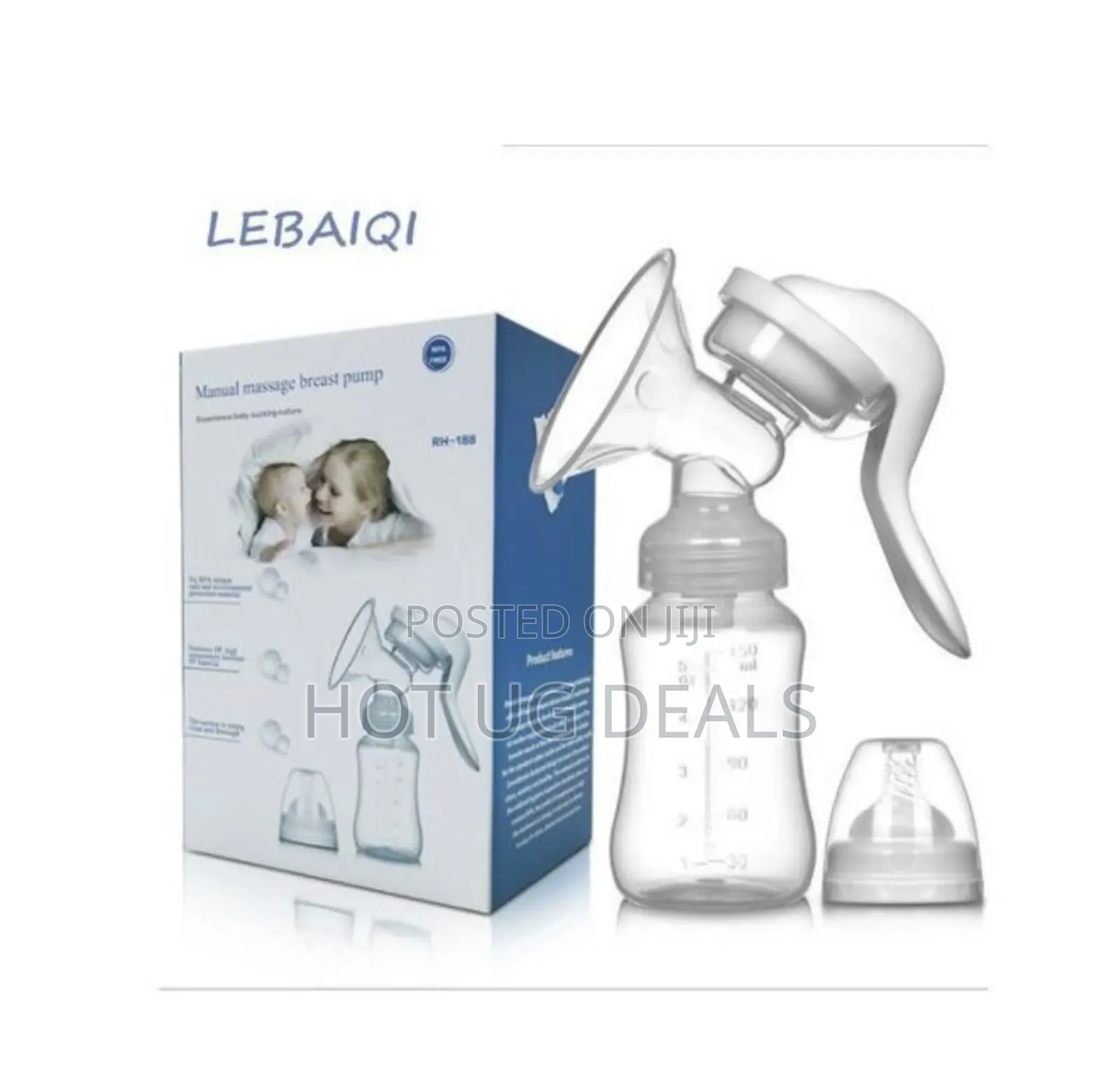 Manual Breast Pump Powerful Suction Cup Milk Extractor