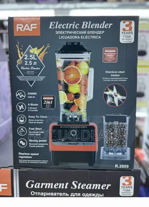 Raf 2.5l Heavy Duty Commercial Blender Machine- Red / Black
