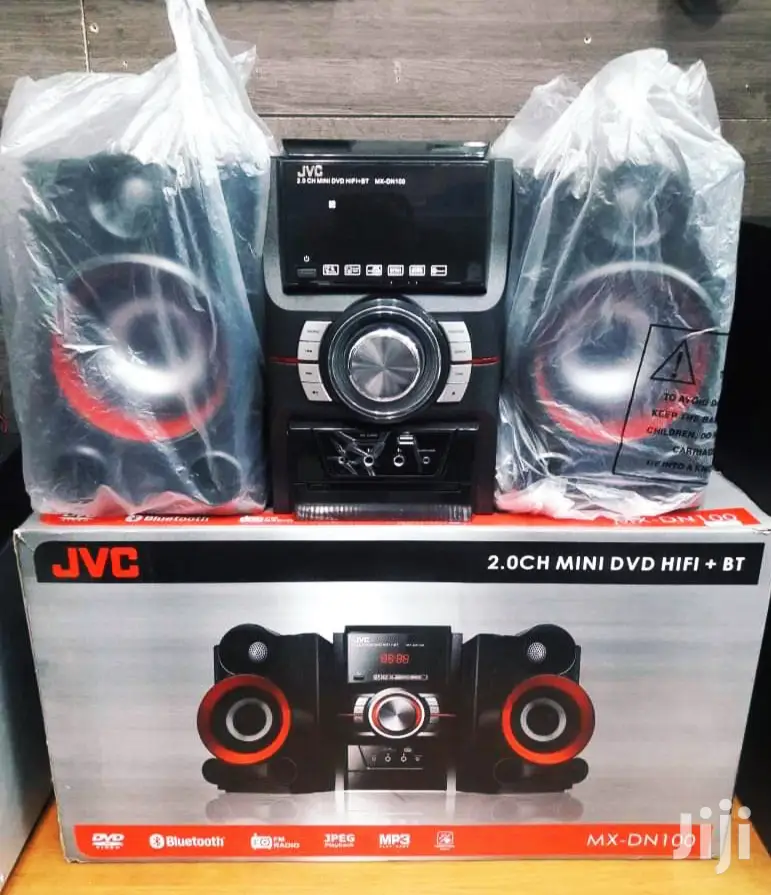 JVC 2.0 Channel Mini DVD Hi-Fi System With Bluetooth