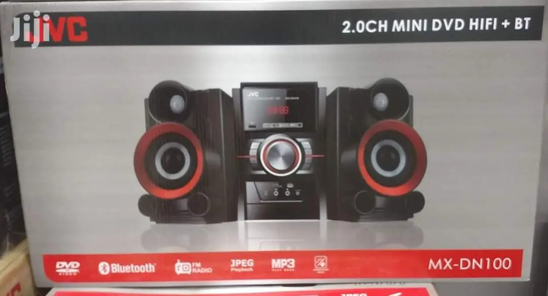 JVC 2.0 Channel Mini DVD Hi-Fi System With Bluetooth