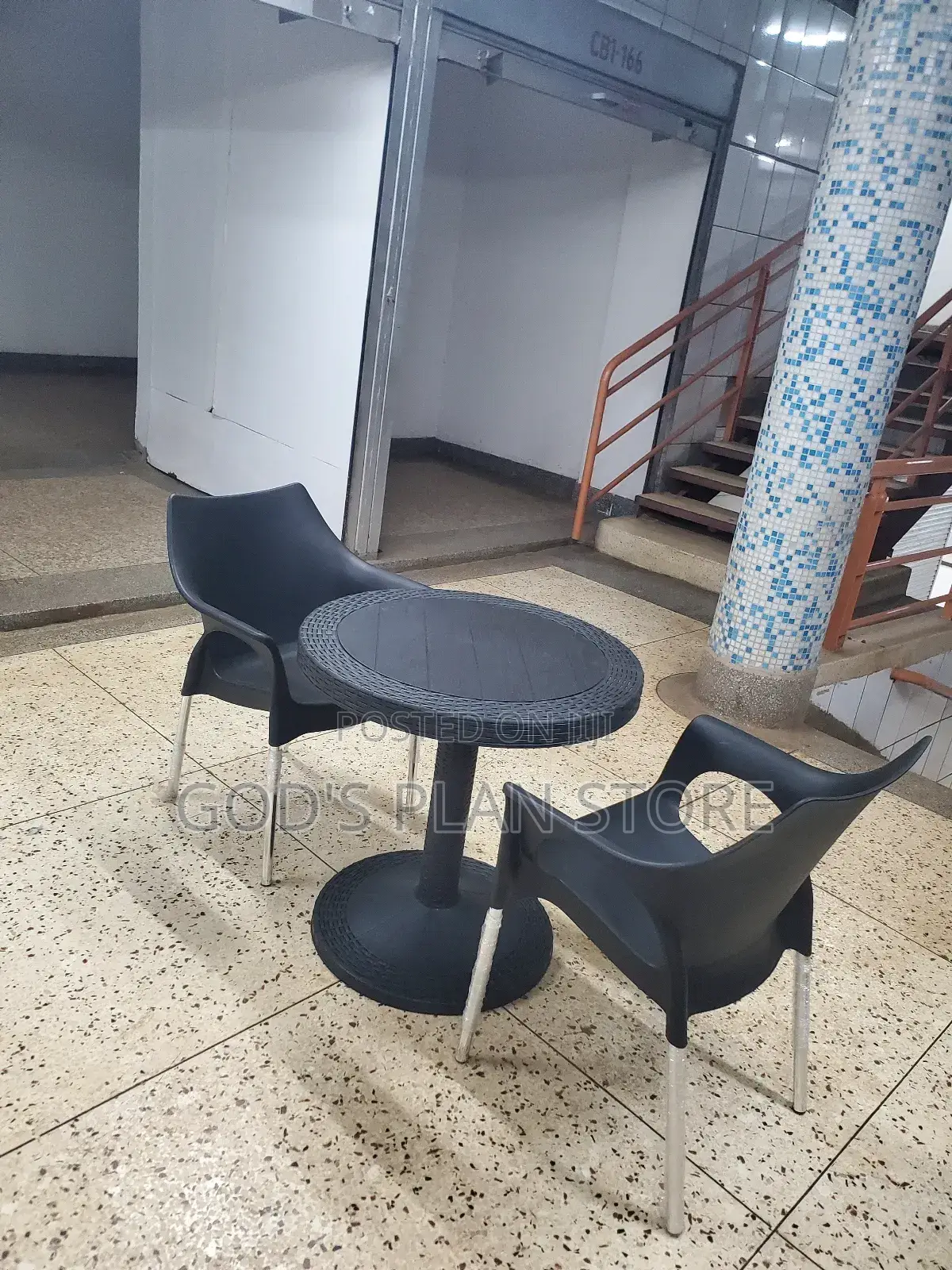 Dining Chairs and Dining Plastic Table (Set)