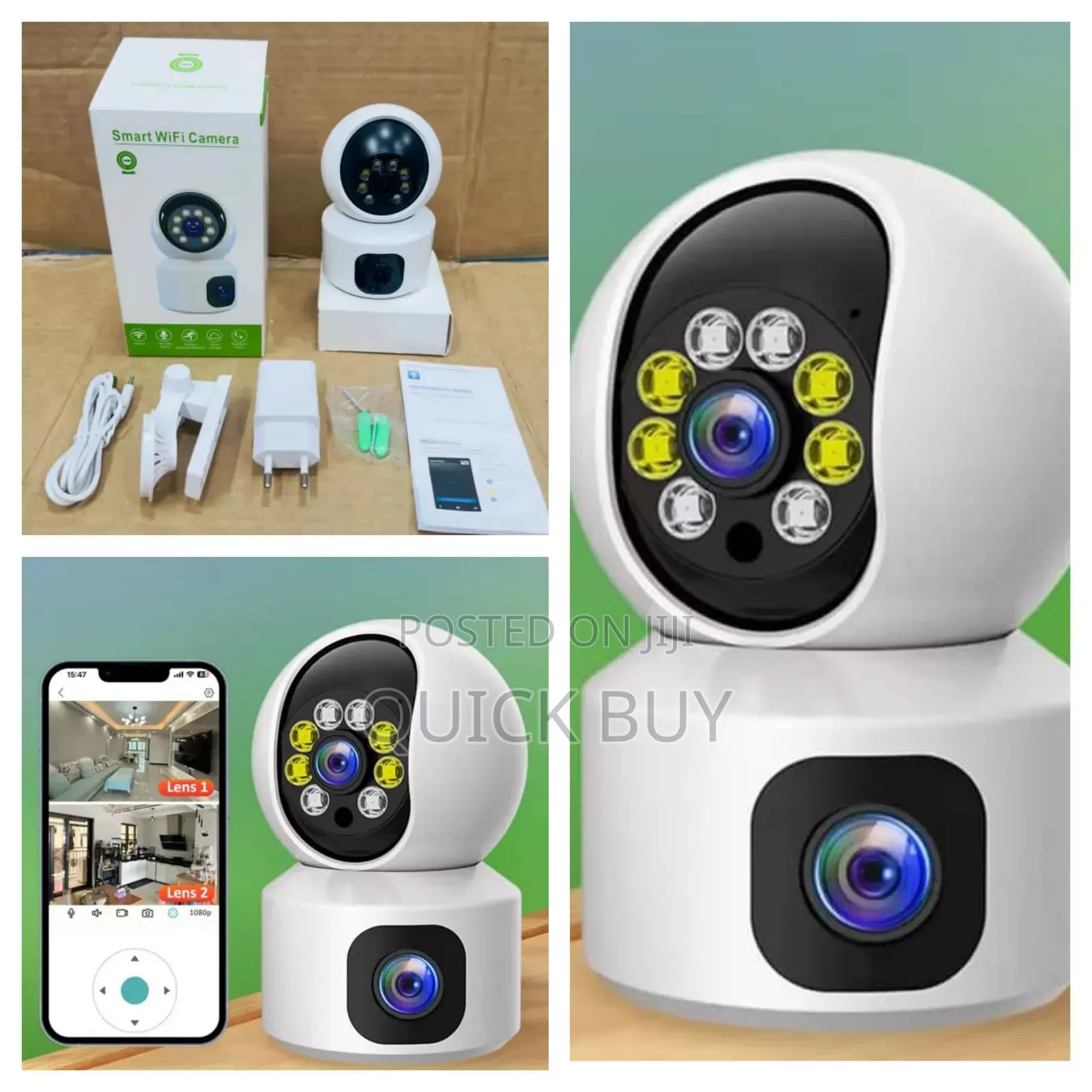 4g Sim Card Smart Dual Lens Smart Cctv Camera