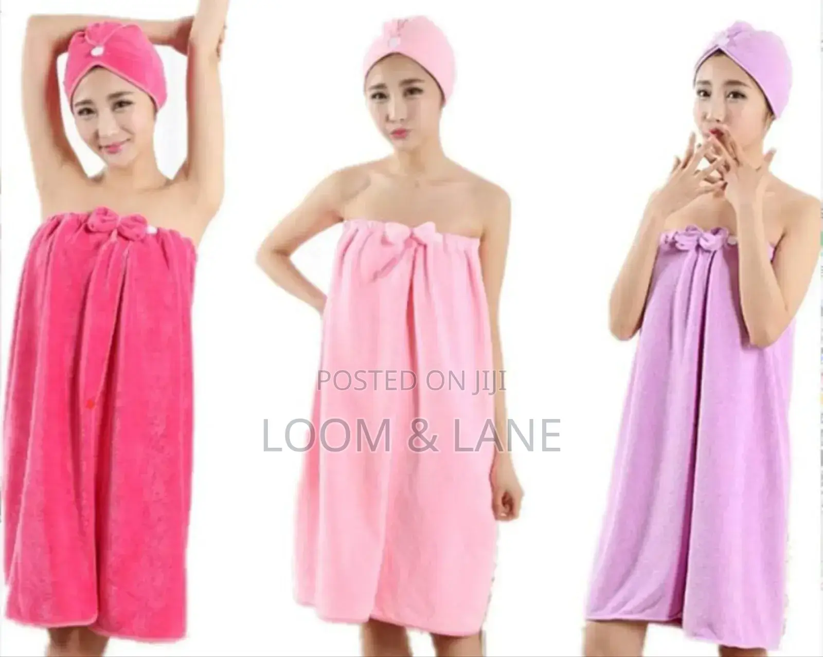 2pcs Women's Towel Bathrobes