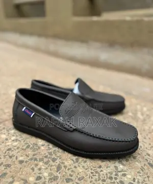 Men’S Dark Tan Smart Casual Clarks Flat Sole Moccasin