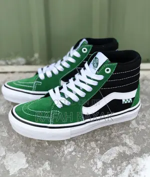 Original Multicolor Vintage Vans Off the Wall Hi Sneakers