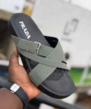 Original Classic Luxury Men’S Prada Cross Sandals