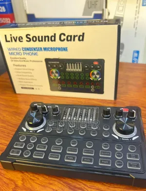 M3 Sound Card RGB Led Wireless Bluetooth Dj Mixer Sound Card