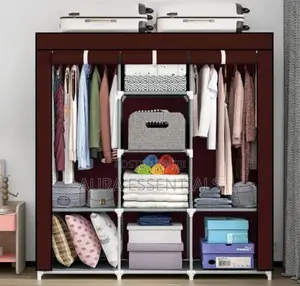Upgrade Fabric Canvas Portable Wardrobe