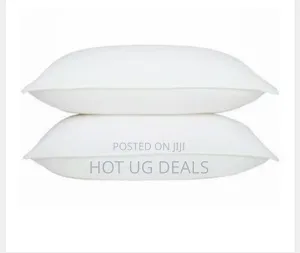 A Set Of 2 Fibre Pillows, Big - White