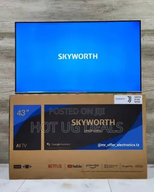 Skyworth 43 Inch Smart Google Tv Full Hd Free To Air Decoder