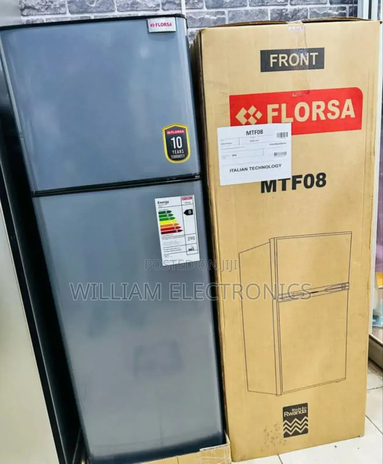 Florsa Double Door Fridge 168litres