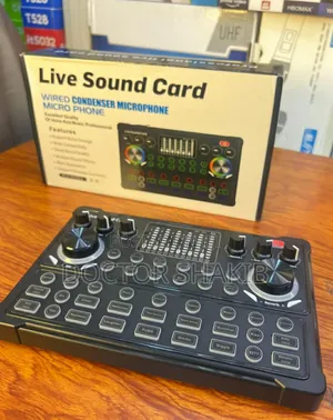New M3 Live Sound Card With a Wired Condenser Microphone