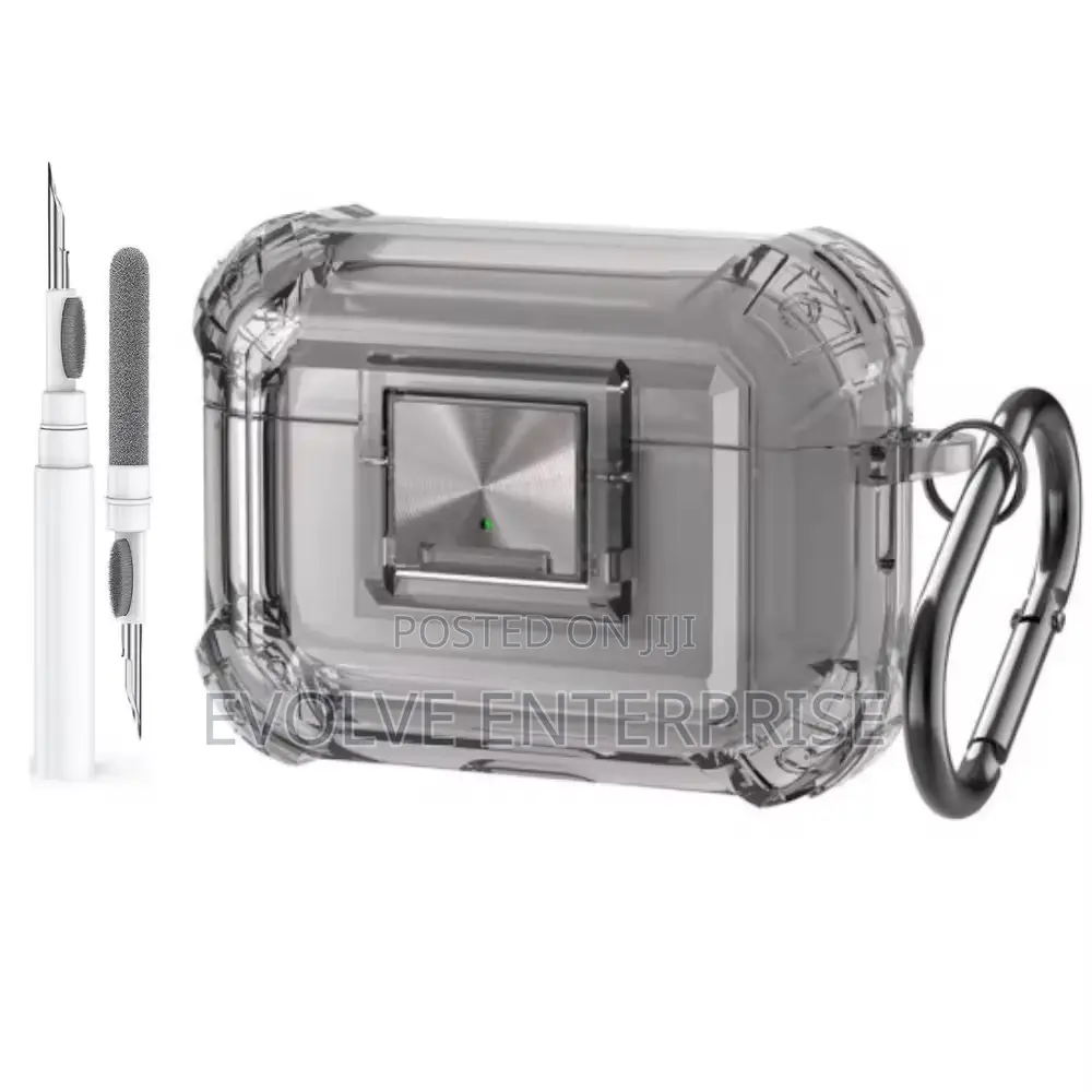 Airpods Pro 2nd Generation Clear Case Cover With Secure Lock