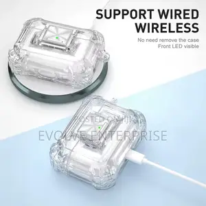 Airpods Pro 2nd Generation Clear Case Cover With Secure Lock