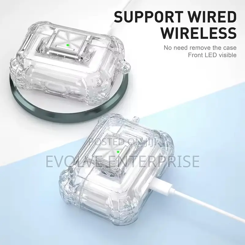 Airpods Pro 2nd Generation Clear Case Cover With Secure Lock