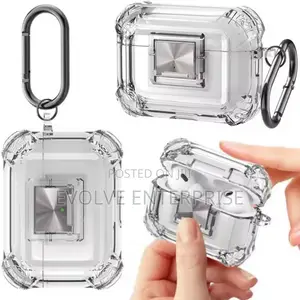 Airpods Pro 2nd Generation Clear Case Cover With Secure Lock
