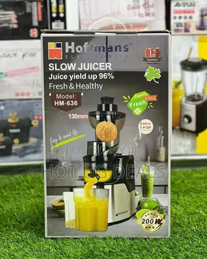 Hoffmans Electric Slow Juicer Model Hm-636 - Black
