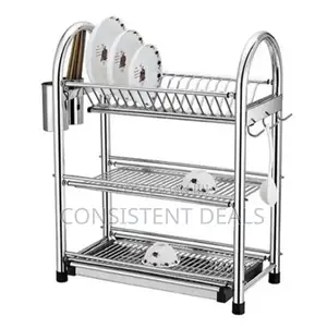 3 Tier Stainless Steel Dish Rack