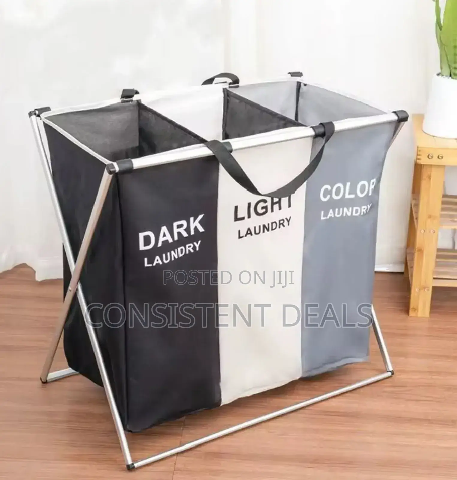 3 Compartment Laundry Hamper