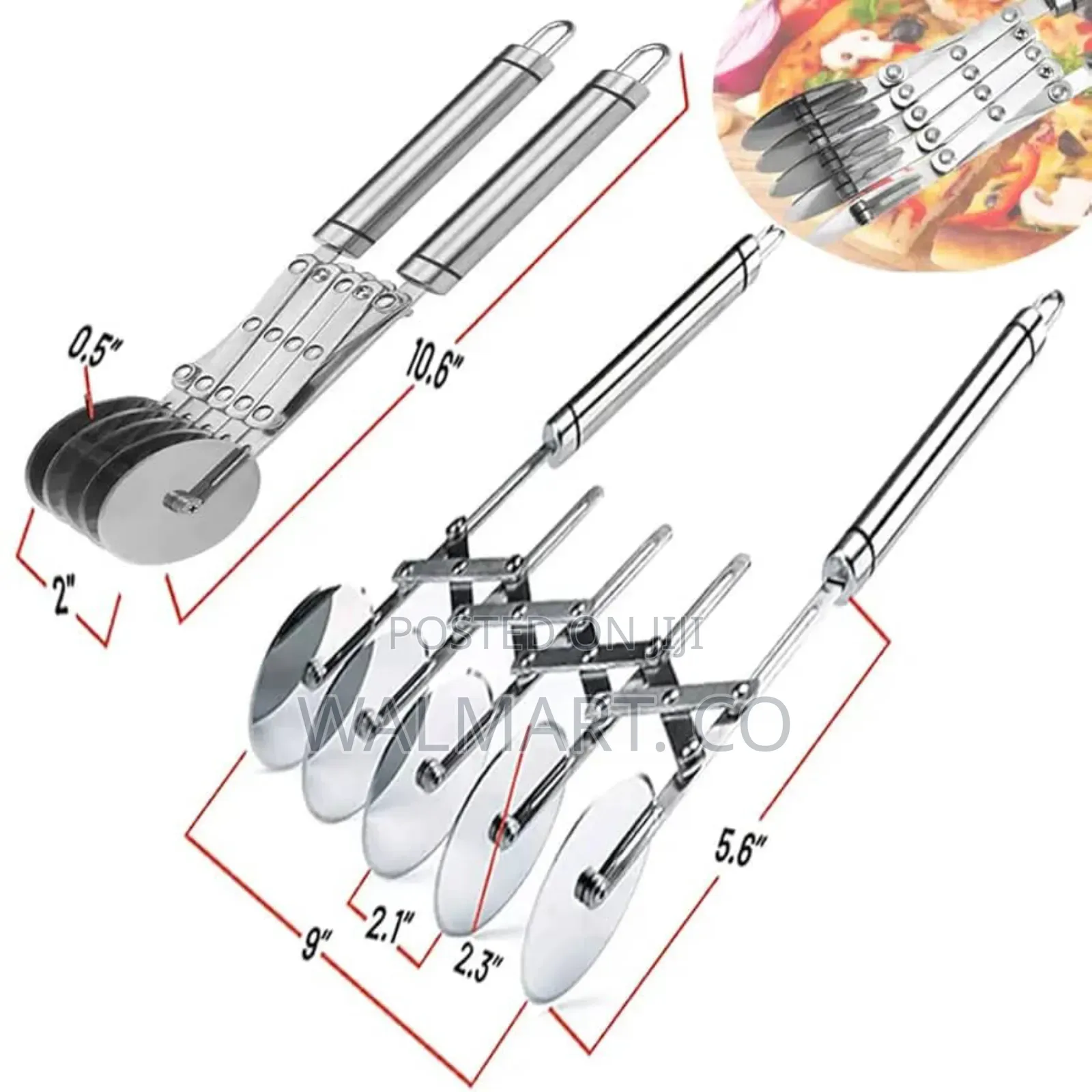 5 Wheel Stainless Steel Pastry Cutter