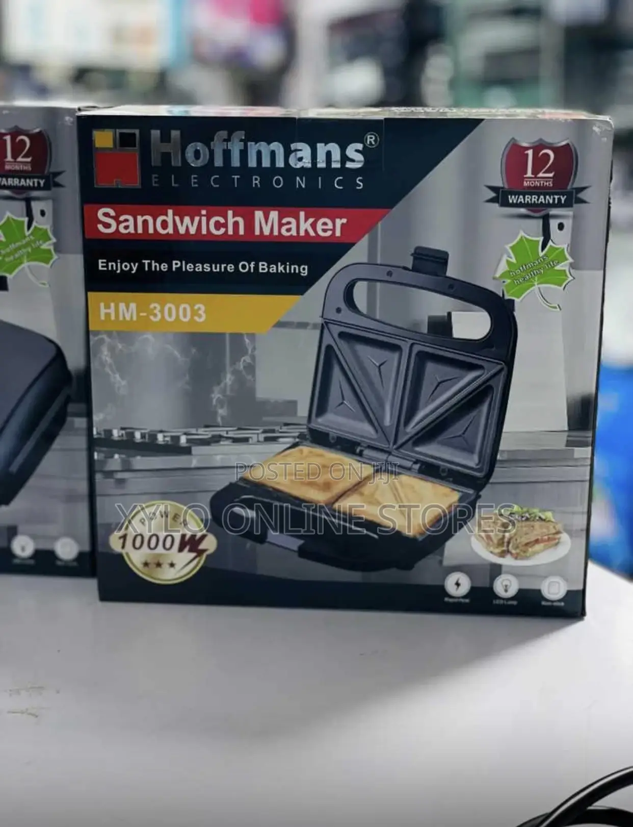 Hoffmans Sandwich Maker Model Hm-3003