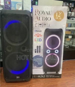 Cortina 12 Inch Dual Amplified Speaker With Microphones