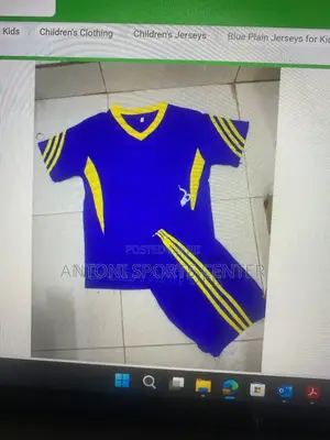 Plain Jerseys for Kids Blue Color