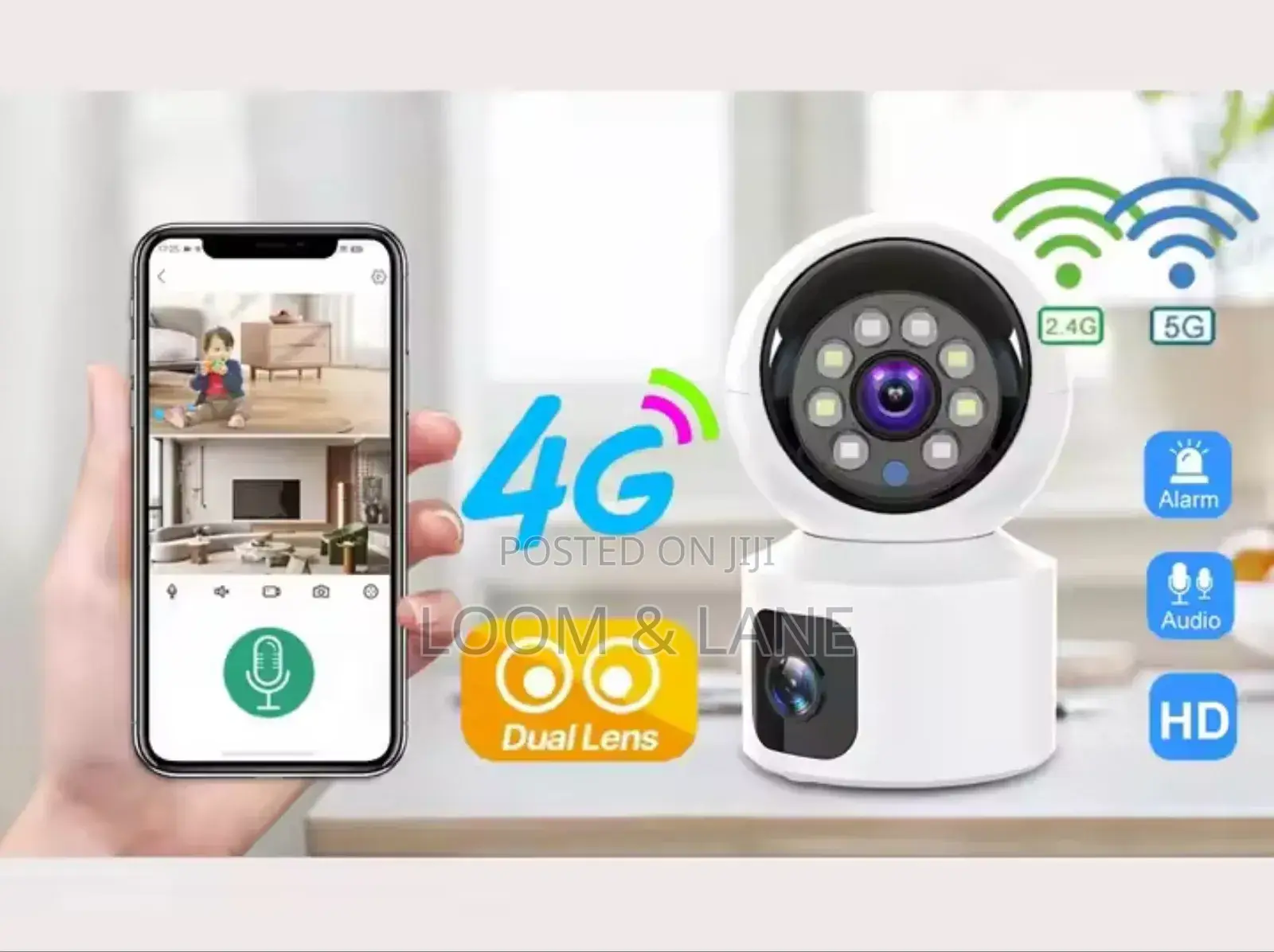 4g Sim Card Smart Dual Lens Smart CCTV Camera