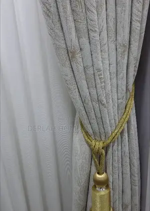 Blue / Cream Curtains