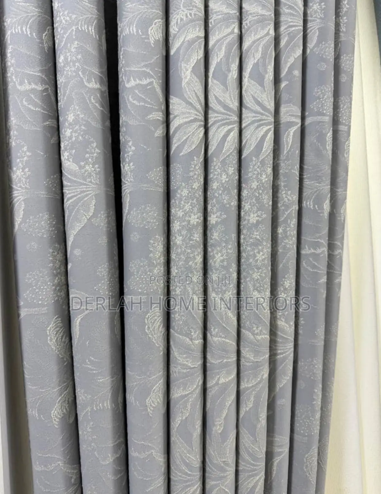 Blue / Cream Curtains