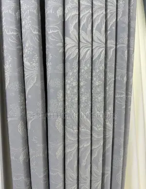 Blue / Cream Curtains