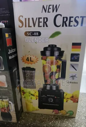 4l Silver Crest Electric Commercial Blender-Black.