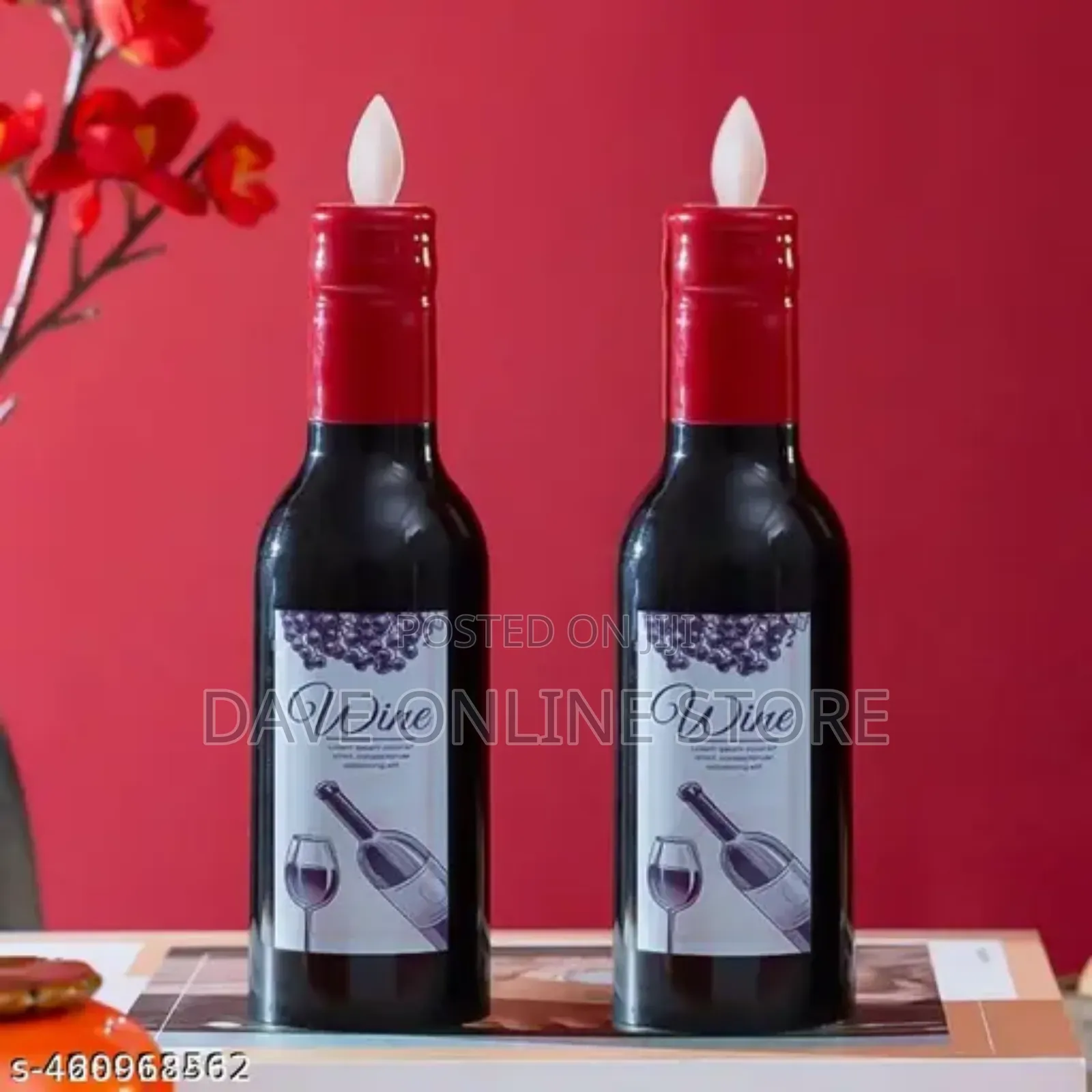 2 Pc Wine Shape Led Candle Light Candle