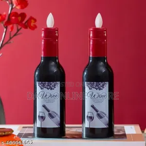 2 Pc Wine Shape Led Candle Light Candle