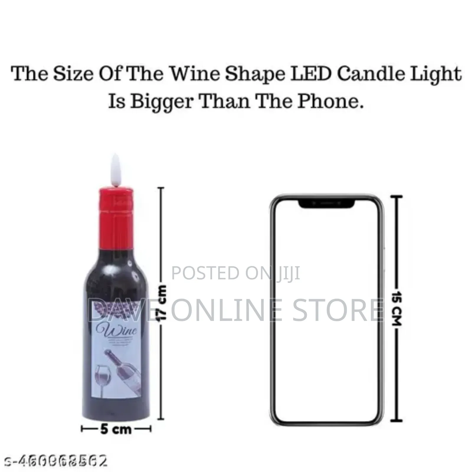 2 Pc Wine Shape Led Candle Light Candle