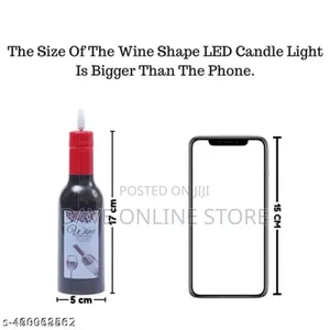 2 Pc Wine Shape Led Candle Light Candle