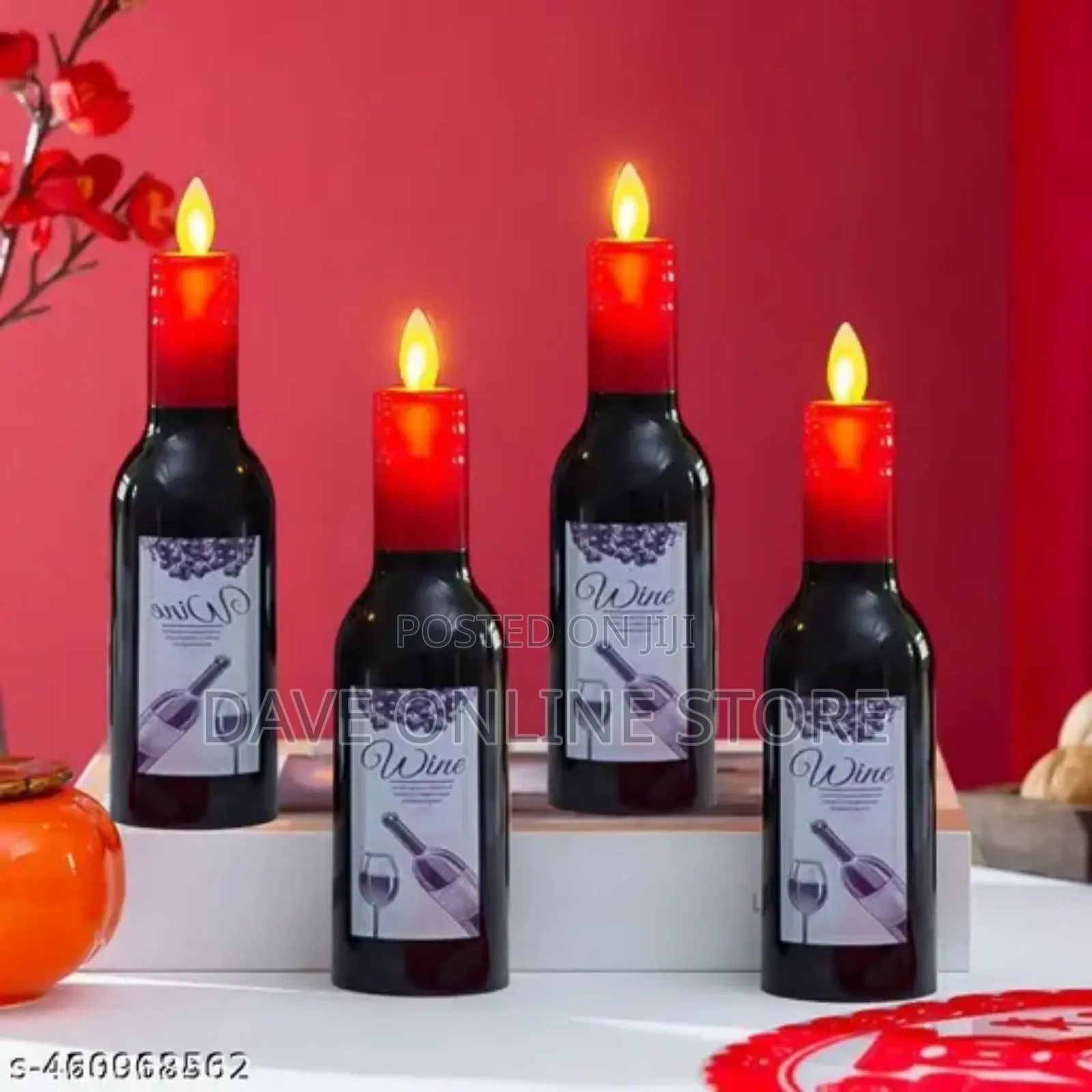 2 Pc Wine Shape Led Candle Light Candle