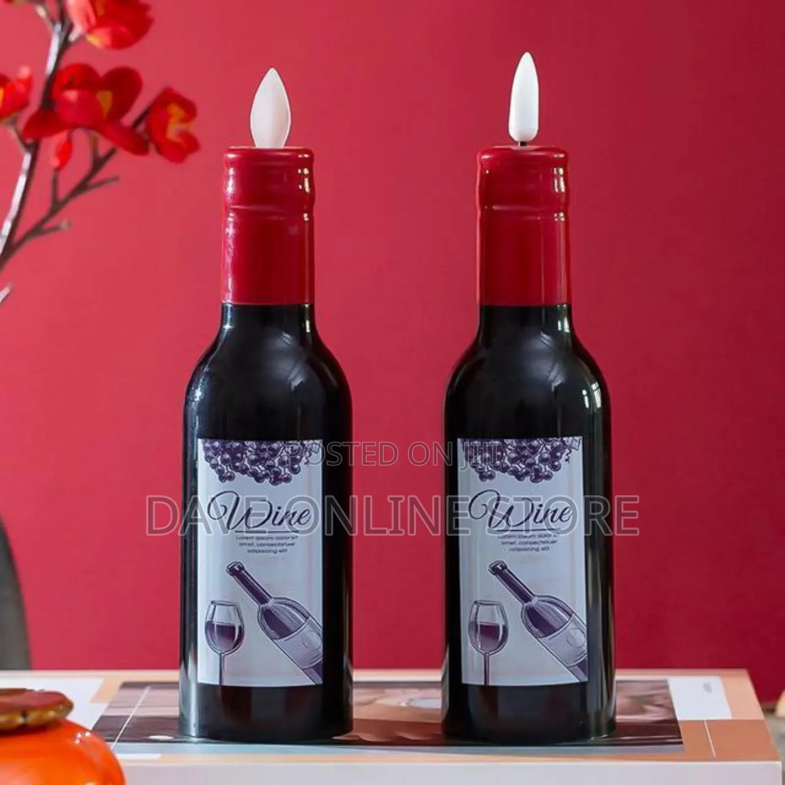 1 PCS Red Wine Led Electronic Candle Light