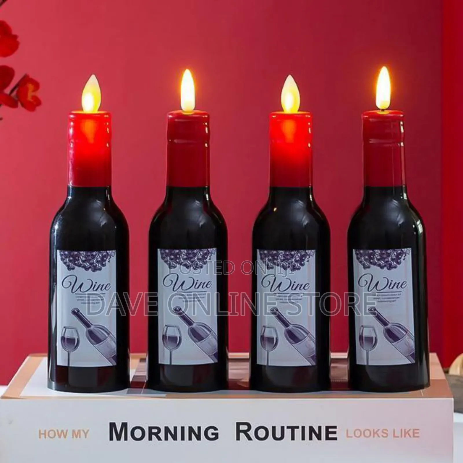 1 PCS Red Wine Led Electronic Candle Light