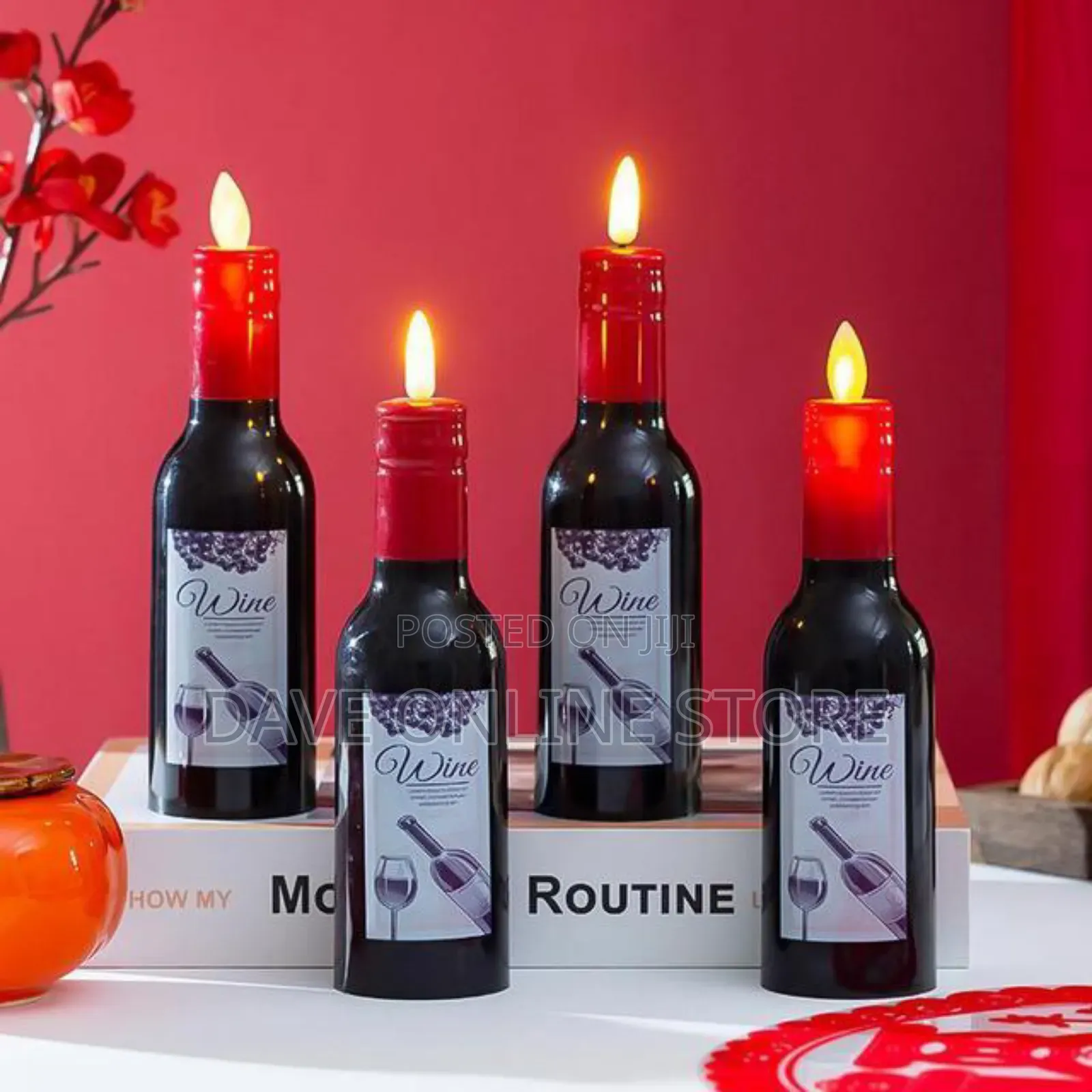 1 PCS Red Wine Led Electronic Candle Light