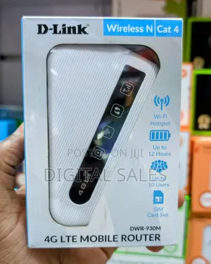 D-Link Mifi 4g Lte Mobile 12 Hour Battery Mifi -White